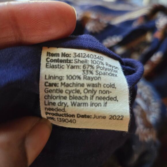 Matilda Jane Good Hart Boho Western Yellowstone Geo Print Smocked Midi Dress S - Picture 10 of 12